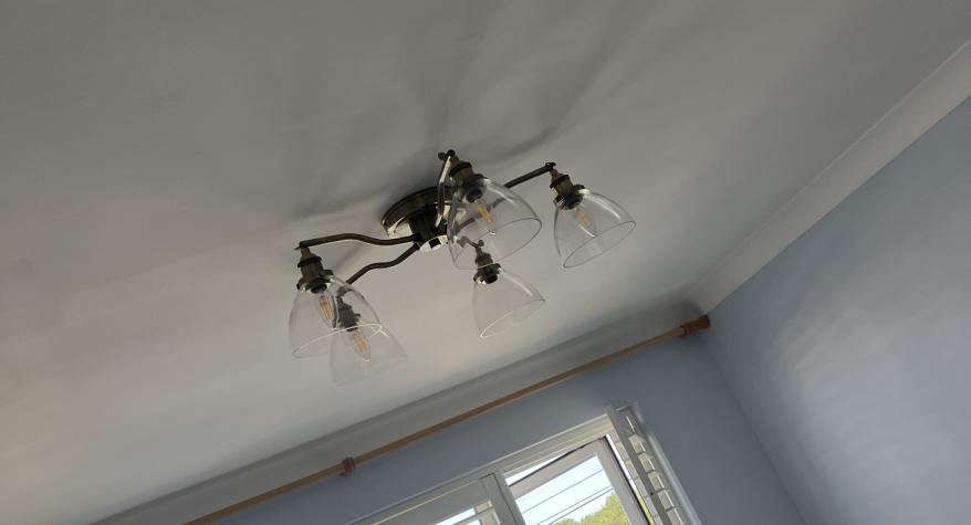 Replacement of a pendant with a new decorative light fitting in Bath BA1