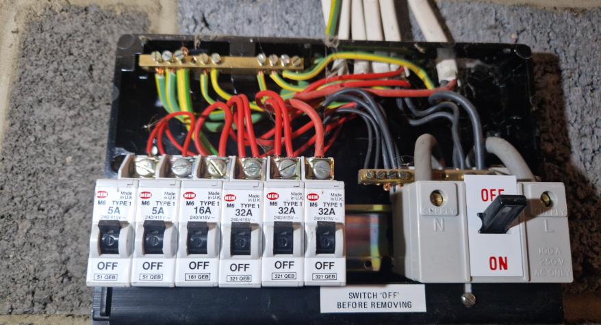 An outdated fuseboard found in a property in Bath