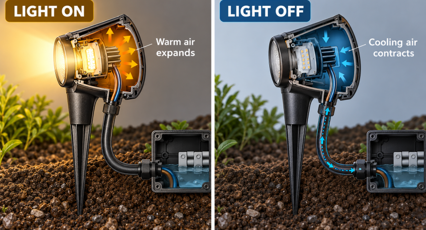 A common issue with outdoor lights